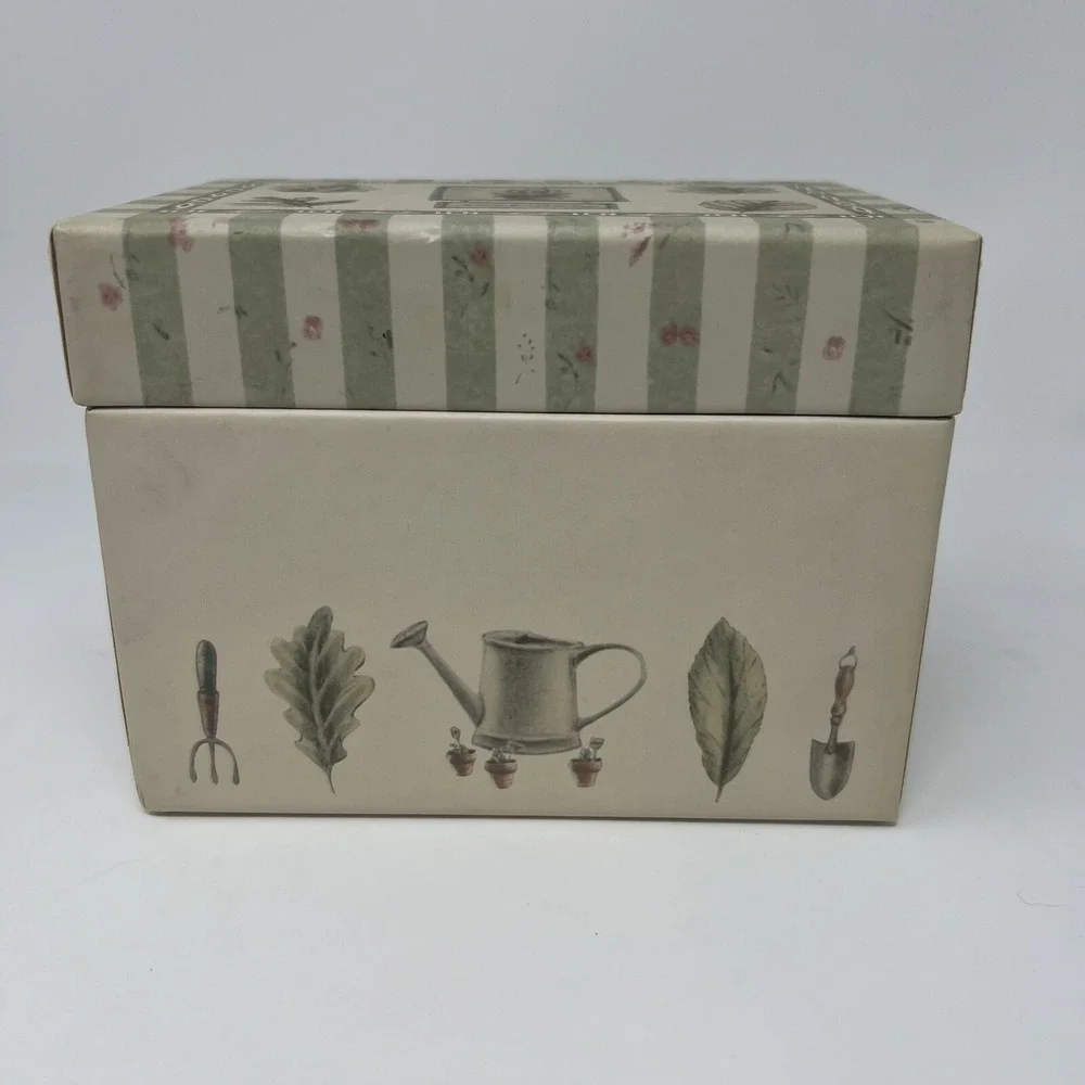 Pfaltzgraff Naturewood Recipe Box 38 Branded Recipe‎ Cards 12 Separator Cards